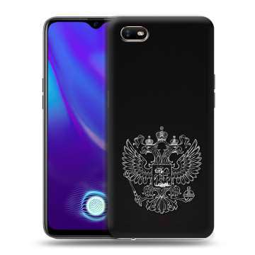 Силиконовый противоударный чехол на OPPO A1k с принтом Герб России