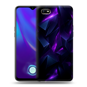 Силиконовый противоударный чехол на OPPO A1k с принтом Абстракиция