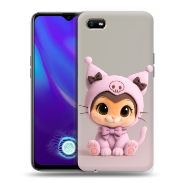 Силиконовый противоударный чехол на OPPO A1k с принтом Куроми Kuromi 