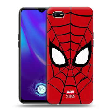 Силиконовый противоударный чехол на OPPO A1k с принтом человек паук spiderman
