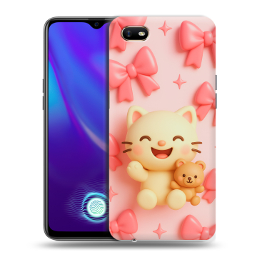 Силиконовый противоударный чехол на OPPO A1k с принтом для девочек Силиконовый противоударный чехол на OPPO A1k с принтом для девочек