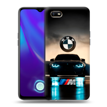 Силиконовый противоударный чехол на OPPO A1k с принтом БМВ BMW