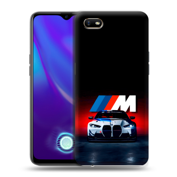 Силиконовый противоударный чехол на OPPO A1k с принтом БМВ BMW
