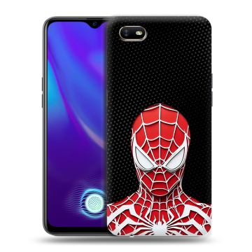 Силиконовый противоударный чехол на OPPO A1k с принтом человек паук spiderman Силиконовый противоударный чехол на OPPO A1k с принтом человек паук spiderman