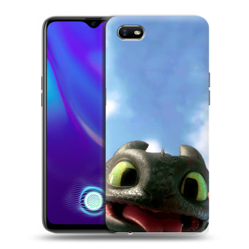 Силиконовый противоударный чехол на OPPO A1k с принтом Как приручить дракона