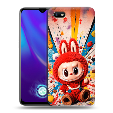 Силиконовый противоударный чехол на OPPO A1k с принтом Labubu Лабубу Силиконовый противоударный чехол на OPPO A1k с принтом Labubu Лабубу
