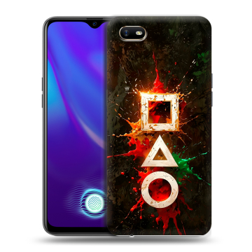 Силиконовый противоударный чехол на OPPO A1k с принтом Squid Game Игра кальмара Силиконовый противоударный чехол на OPPO A1k с принтом Squid Game Игра кальмара