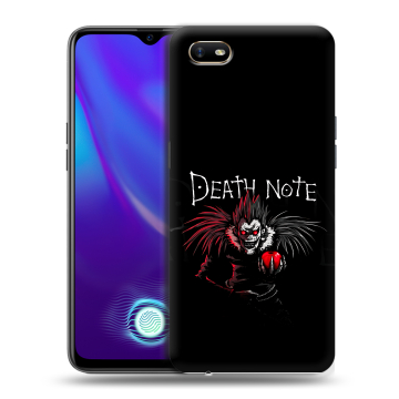 Силиконовый противоударный чехол на OPPO A1k с принтом Death note Тетрадь смерти Силиконовый противоударный чехол на OPPO A1k с принтом Death note Тетрадь смерти