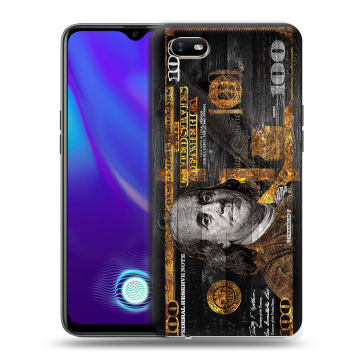 Силиконовый противоударный чехол на OPPO A1k с принтом Доллар деньги