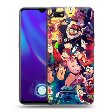Силиконовый противоударный чехол на OPPO A1k с принтом Gravity Falls Гравити Фолз