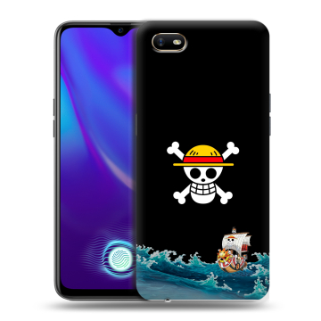 Силиконовый противоударный чехол на OPPO A1k с принтом One Piece Ван Пис Силиконовый противоударный чехол на OPPO A1k с принтом One Piece Ван Пис