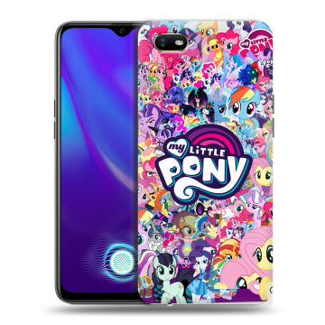 Силиконовый противоударный чехол на OPPO A1k с принтом My little pony Дружба чудо Силиконовый противоударный чехол на OPPO A1k с принтом My little pony Дружба чудо
