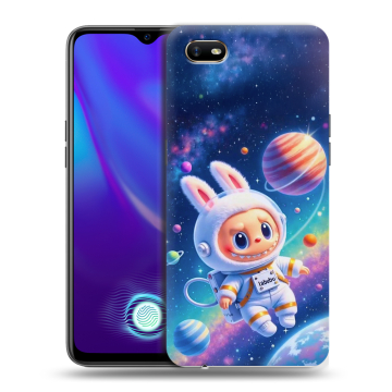 Силиконовый противоударный чехол на OPPO A1k с принтом Labubu Лабубу Силиконовый противоударный чехол на OPPO A1k с принтом Labubu Лабубу