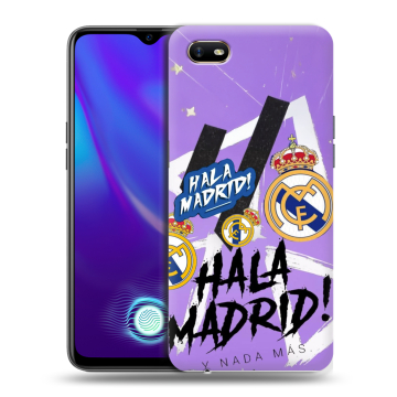 Силиконовый противоударный чехол на OPPO A1k с принтом Real Madrid Реал Мадрид