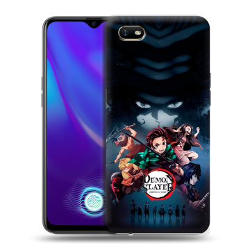 Силиконовый противоударный чехол на OPPO A1k с принтом Demon Slayer Клинок рассекающий демонов Силиконовый противоударный чехол на OPPO A1k с принтом Demon Slayer Клинок рассекающий демонов