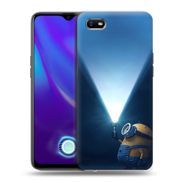 Силиконовый противоударный чехол на OPPO A1k с принтом Миньоны Силиконовый противоударный чехол на OPPO A1k с принтом Миньоны