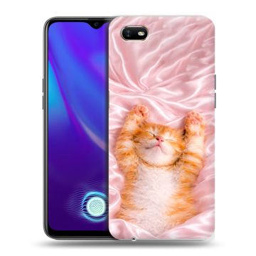 Силиконовый противоударный чехол на OPPO A1k с принтом женский Силиконовый противоударный чехол на OPPO A1k с принтом женский