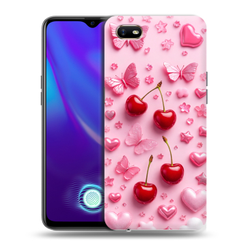 Силиконовый противоударный чехол на OPPO A1k с принтом для девочек Силиконовый противоударный чехол на OPPO A1k с принтом для девочек
