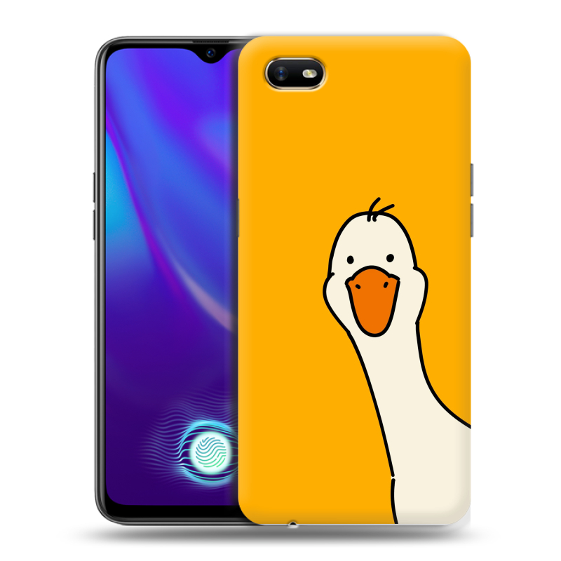 Пластиковый чехол на OPPO A1k с принтом Утка Пластиковый чехол на OPPO A1k с принтом Утка