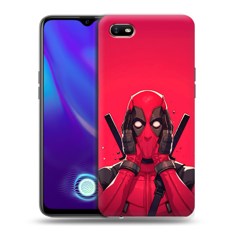 Пластиковый чехол на OPPO A1k с принтом Дедпул Deadpool Пластиковый чехол на OPPO A1k с принтом Дедпул Deadpool