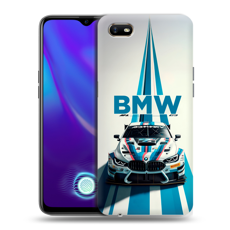 Пластиковый чехол на OPPO A1k с принтом БМВ BMW Пластиковый чехол на OPPO A1k с принтом БМВ BMW