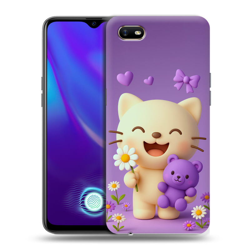 Пластиковый чехол на OPPO A1k с принтом для девочек Пластиковый чехол на OPPO A1k с принтом для девочек