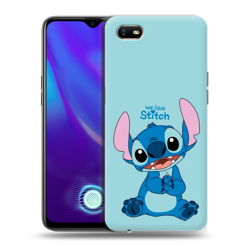 Пластиковый чехол на OPPO A1k с принтом Лило и Стич Пластиковый чехол на OPPO A1k с принтом Лило и Стич