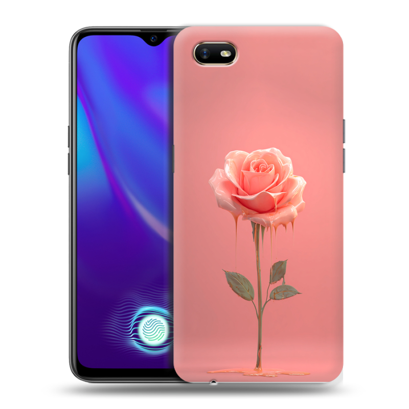 Пластиковый чехол на OPPO A1k с принтом Розовая роза Пластиковый чехол на OPPO A1k с принтом Розовая роза