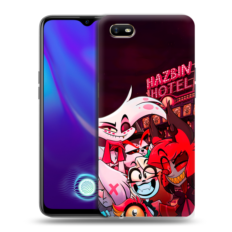 Силиконовый противоударный чехол на OPPO A1k с принтом Hazbin Hotel Отель Хазбин Силиконовый противоударный чехол на OPPO A1k с принтом Hazbin Hotel Отель Хазбин