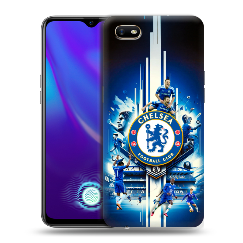 Силиконовый противоударный чехол на OPPO A1k с принтом Chelsea Челси Силиконовый противоударный чехол на OPPO A1k с принтом Chelsea Челси