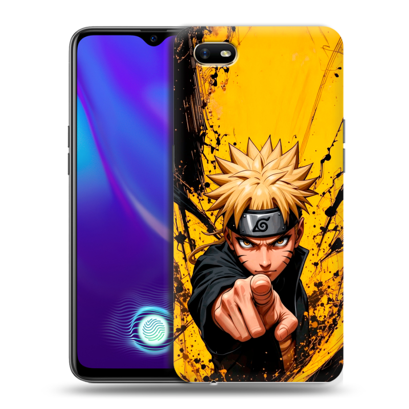 Силиконовый противоударный чехол на OPPO A1k с принтом Naruto Наруто Силиконовый противоударный чехол на OPPO A1k с принтом Naruto Наруто