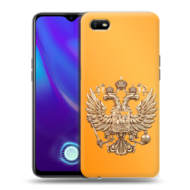 Пластиковый чехол на OPPO A1k с принтом Герб Флаг России Пластиковый чехол на OPPO A1k с принтом Герб Флаг России