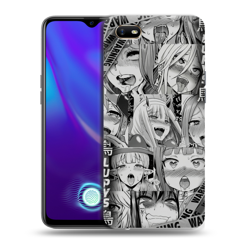 Силиконовый противоударный чехол на OPPO A1k с принтом Ahegao Ахегао Аниме Силиконовый противоударный чехол на OPPO A1k с принтом Ahegao Ахегао Аниме