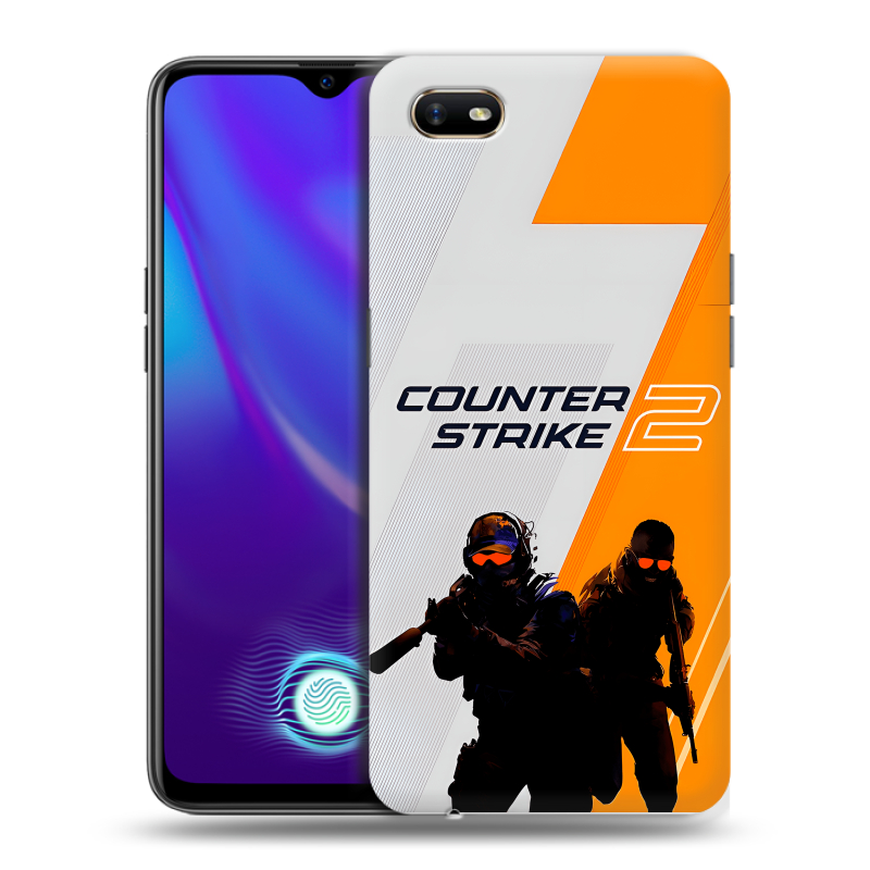 Силиконовый противоударный чехол на OPPO A1k с принтом Counter Strike Силиконовый противоударный чехол на OPPO A1k с принтом Counter Strike