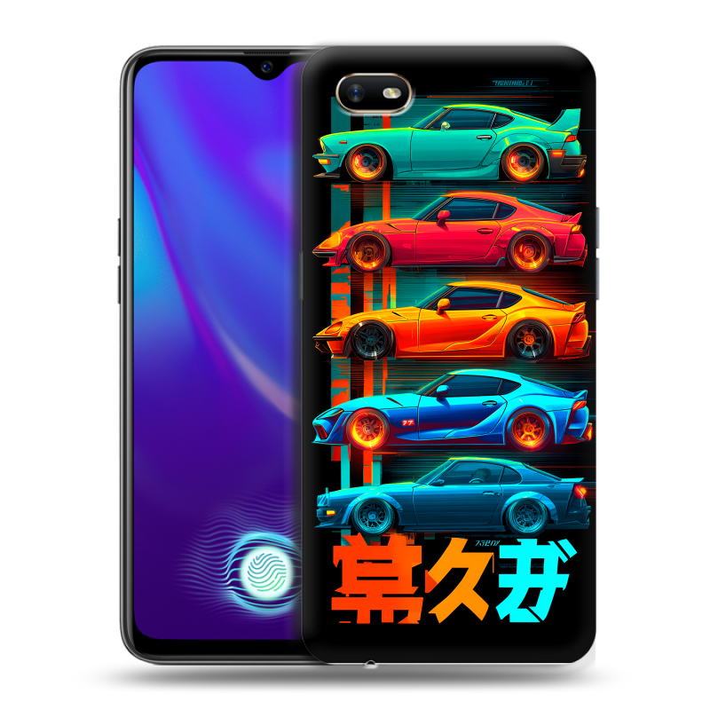 Пластиковый чехол на OPPO A1k с принтом машины тачки Пластиковый чехол на OPPO A1k с принтом машины тачки