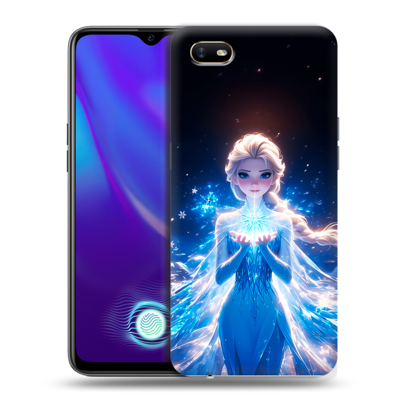 Пластиковый чехол на OPPO A1k с принтом Холодное сердце Frozen Пластиковый чехол на OPPO A1k с принтом Холодное сердце Frozen