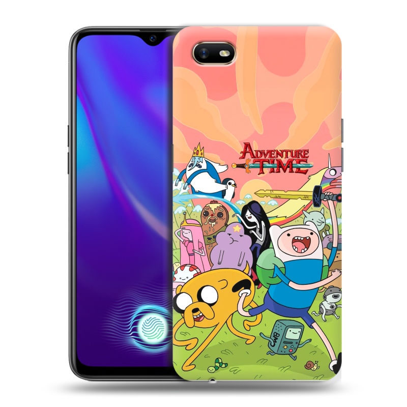 Пластиковый чехол на OPPO A1k с принтом Adventure time Время приключений Пластиковый чехол на OPPO A1k с принтом Adventure time Время приключений