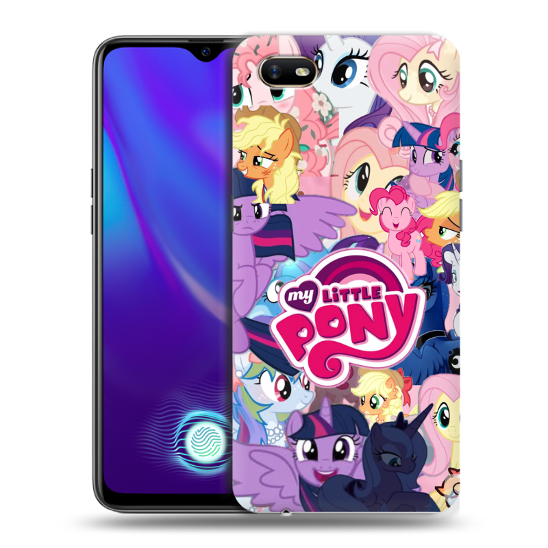 Силиконовый противоударный чехол на OPPO A1k с принтом My little pony Дружба чудо Силиконовый противоударный чехол на OPPO A1k с принтом My little pony Дружба чудо