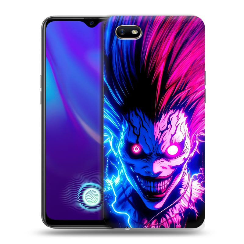 Силиконовый противоударный чехол на OPPO A1k с принтом Death note Тетрадь смерти Силиконовый противоударный чехол на OPPO A1k с принтом Death note Тетрадь смерти