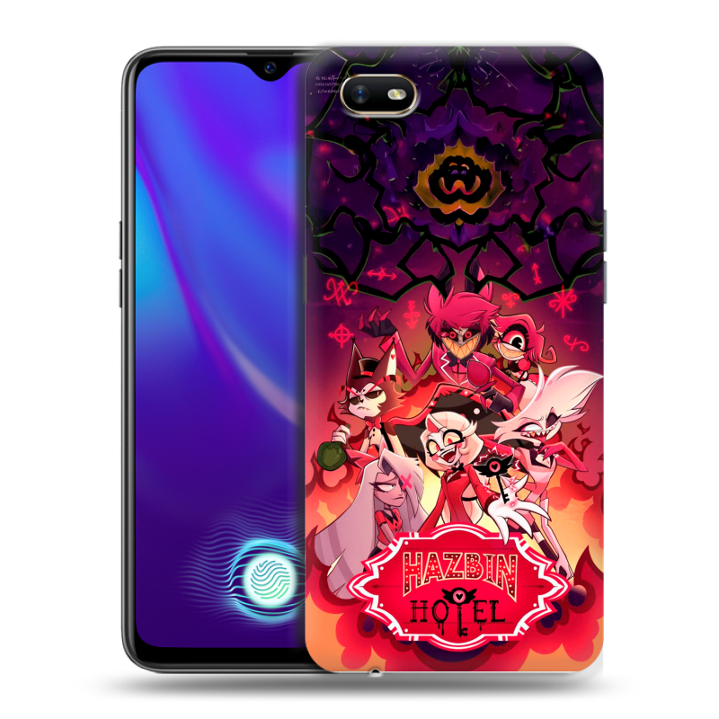Силиконовый противоударный чехол на OPPO A1k с принтом Hazbin Hotel Отель Хазбин Силиконовый противоударный чехол на OPPO A1k с принтом Hazbin Hotel Отель Хазбин