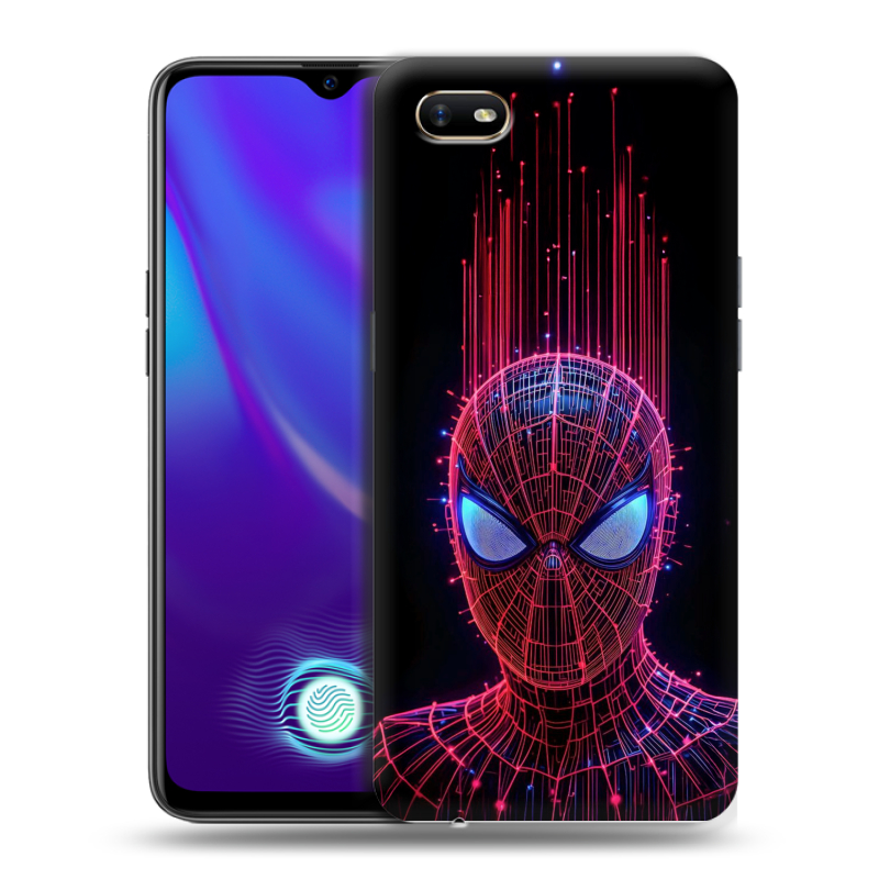 Пластиковый чехол на OPPO A1k с принтом Spiderman Человек паук Пластиковый чехол на OPPO A1k с принтом Spiderman Человек паук