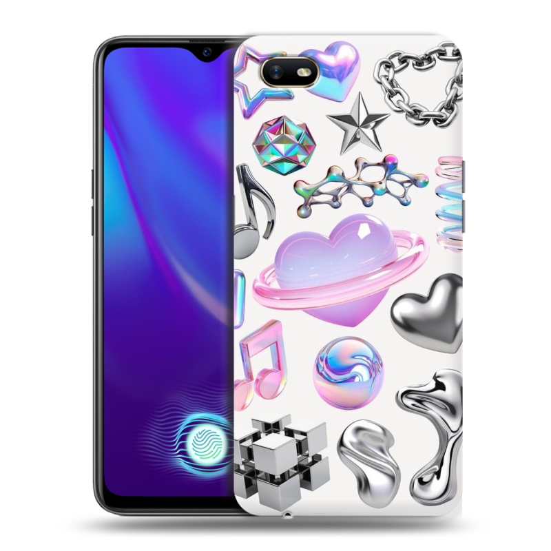 Пластиковый чехол на OPPO A1k с принтом Y2K Пластиковый чехол на OPPO A1k с принтом Y2K