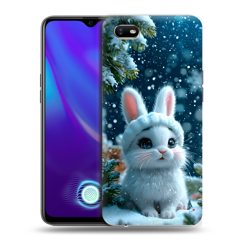 Пластиковый чехол на OPPO A1k с принтом Новый год Пластиковый чехол на OPPO A1k с принтом Новый год