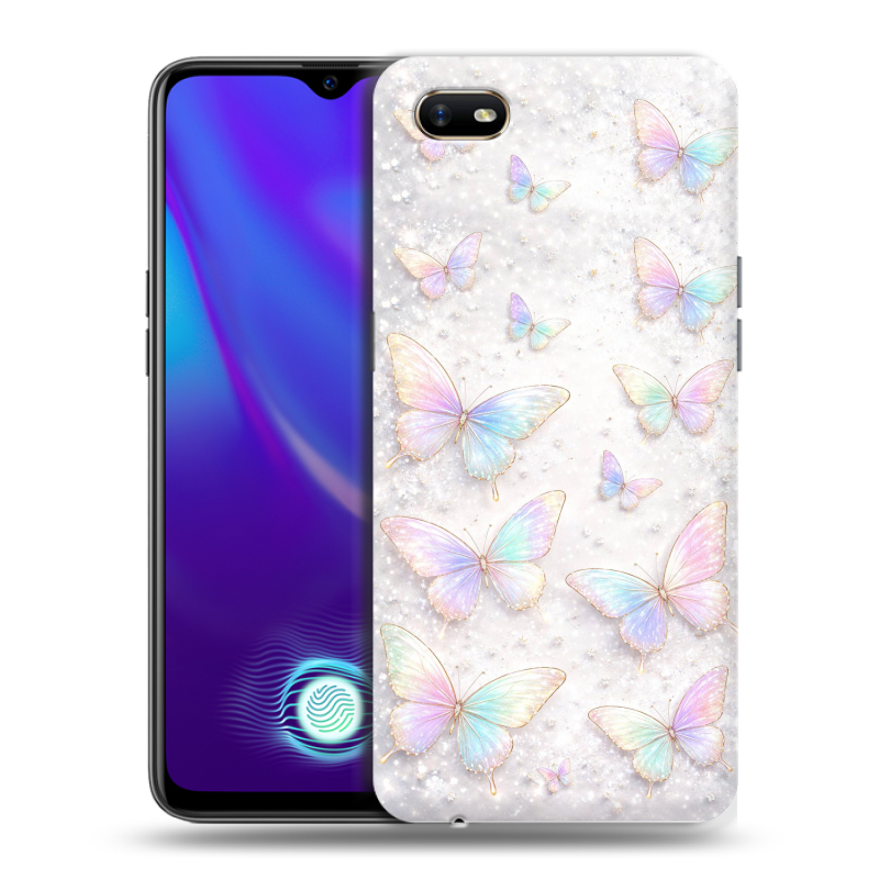Силиконовый противоударный чехол на OPPO A1k с принтом женский Силиконовый противоударный чехол на OPPO A1k с принтом женский