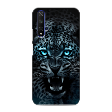 Силиконовый чехол на Huawei Honor 20 с принтом Темный леопард Силиконовый чехол на Huawei Honor 20 с принтом Темный леопард