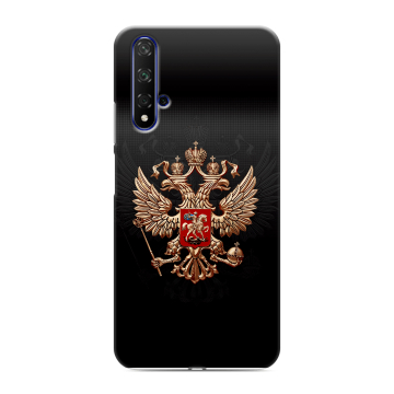 Силиконовый чехол на Huawei Honor 20 с принтом Герб России Силиконовый чехол на Huawei Honor 20 с принтом Герб России