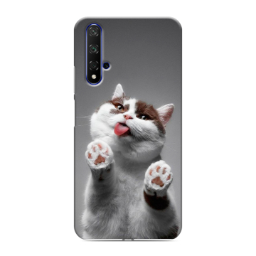 Силиконовый чехол на Huawei Honor 20 с принтом Коты Силиконовый чехол на Huawei Honor 20 с принтом Коты