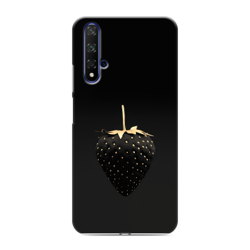 Силиконовый чехол на Huawei Honor 20 с принтом Черная клубника Силиконовый чехол на Huawei Honor 20 с принтом Черная клубника