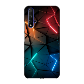 Силиконовый чехол на Huawei Honor 20 с принтом Абстракция неон Силиконовый чехол на Huawei Honor 20 с принтом Абстракция неон