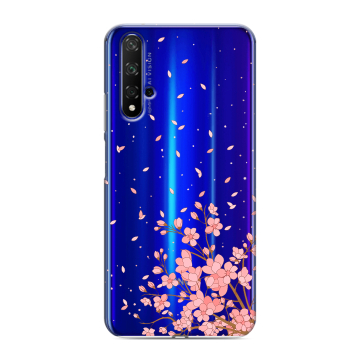 Силиконовый чехол на Huawei Honor 20 с принтом Ветка сакуры Силиконовый чехол на Huawei Honor 20 с принтом Ветка сакуры